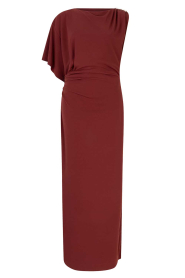 Dante6 |  Off-shoulder maxi dress Aliki | burgundy | Picture 1