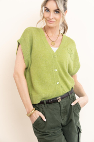 Dante6 |  Alpaca cardigan Zyra | green | Picture 5