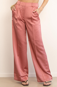 Dante6 |  Satin trousers Jules | pink | Picture 4