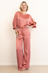 Dante6 |  Satin trousers Jules | pink | Picture 2