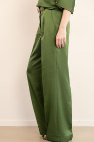 Dante6 |  Satin trousers Jules | green | Picture 7