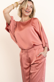 Dante6 |  Satin top Risette | pink | Picture 2