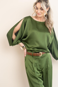 Dante6 |  Satin top cut-outs Risette | green | Picture 4