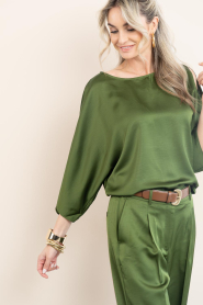 Dante6 |  Satin top cut-outs Risette | green | Picture 6