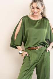 Dante6 |  Satin top cut-outs Risette | green | Picture 7