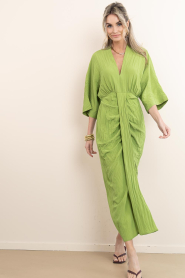 Dante6 |  Viscose dress Bradshaw | green | Picture 4