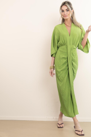 Dante6 |  Viscose dress Bradshaw | green | Picture 5