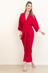 Dante6 :  Viscose dress Bradshaw | pink - img5