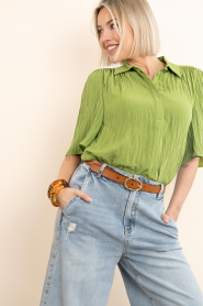Dante6 |  Viscose top Devi | green | Picture 4
