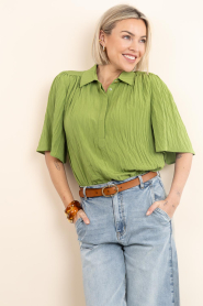 Dante6 |  Viscose top Devi | green | Picture 6