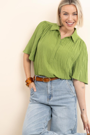 Dante6 |  Viscose top Devi | green | Picture 7