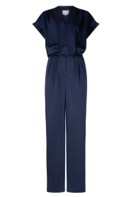 Dante6 |  Satin jumpsuit Dune | dark blue | Picture 1