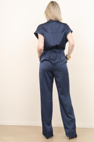 Dante6 |  Satin jumpsuit Dune | dark blue | Picture 7