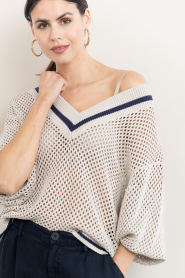 Dante6 |  Crochet sweater Volcy | natural | Picture 5