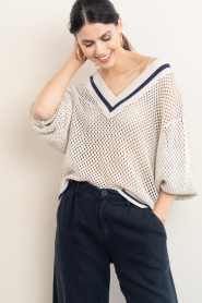 Dante6 |  Crochet sweater Volcy | natural | Picture 4