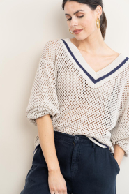 Dante6 |  Crochet sweater Volcy | natural | Picture 6