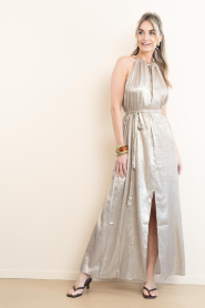 Dante6 |  Metallic halter dress Heavenly | metallic | Picture 5