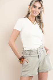 Dante6 |  Mid-waist shorts Rosie | brown | Picture 4