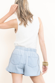 Dante6 |  Lyocell denim shorts with studs Nerida | blue | Picture 9