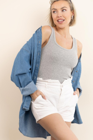 Dante6 |  Mid-waist shorts Rosie | white | Picture 2