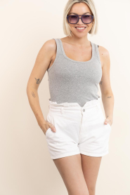 Dante6 |  Mid-waist shorts Rosie | white | Picture 4