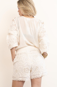 Dante6 |  Embroidered shorts Nive | natural | Picture 7