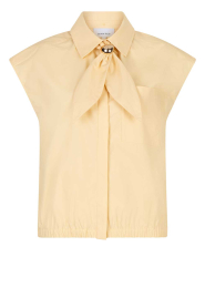 Dante6 |  Sleeveless blouse with tie detail Alcon | yellow | Picture 1