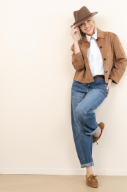 Dante6 |  sleeveless blouse with scarf Alcon | white | Picture 3