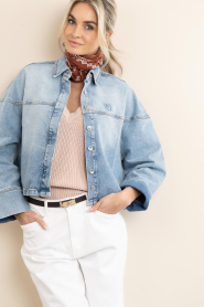 Dante6 :  Denim cape/jacket Talisa | blue - img2