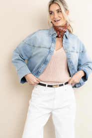 Dante6 :  Denim cape/jacket Talisa | blue - img6