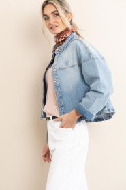 Dante6 :  Denim cape/jacket Talisa | blue - img7
