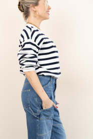 Dante6 :  Striped wool blend sweater Twixa | blue - img8