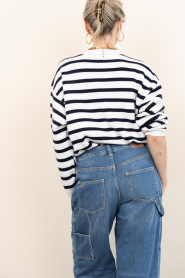 Dante6 :  Striped wool blend sweater Twixa | blue - img9