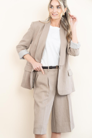 Dante6 |  Viscose blazer Dayva | beige | Picture 2
