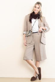 Dante6 |  Viscose blazer Dayva | beige | Picture 4