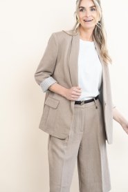 Dante6 |  Viscose blazer Dayva | beige | Picture 7