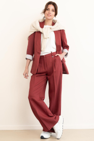 Dante6 |  Viscose blazer Dayva | burgundy | Picture 3