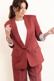 Dante6 |  Viscose blazer Dayva | burgundy | Picture 4