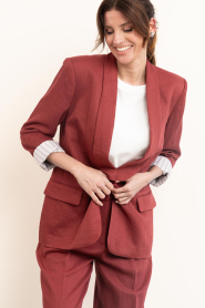 Dante6 |  Viscose blazer Dayva | burgundy | Picture 6