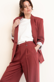 Dante6 |  Viscose blazer Dayva | burgundy | Picture 7