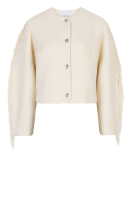Dante6 |  Bouclé jacket with fringes Vale | natural | Picture 1