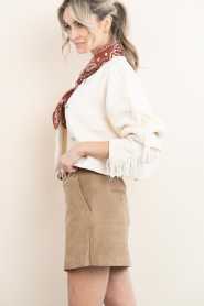 Dante6 |  Bouclé jacket with fringes Vale | natural | Picture 7