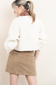 Dante6 |  Bouclé jacket with fringes Vale | natural | Picture 10