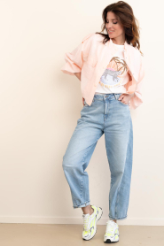 Dante6 |  Sheer bomber jacket Mindy | pink | Picture 3