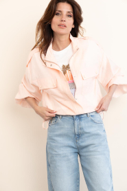 Dante6 |  Sheer bomber jacket Mindy | pink | Picture 6