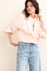 Dante6 |  Sheer bomber jacket Mindy | pink | Picture 7