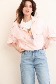 Dante6 |  Sheer bomber jacket Mindy | pink | Picture 4