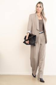 Dante6 |  Viscose trousers Kenila | beige | Picture 3
