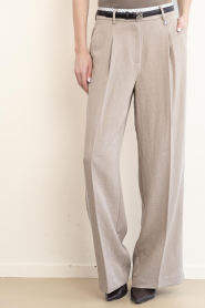 Dante6 |  Viscose trousers Kenila | beige | Picture 4