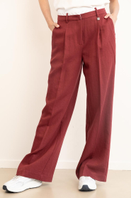 Dante6 |  Viscose trousers Kenila | burgundy | Picture 4